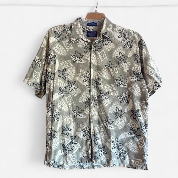 Pendleton Other - Pendleton Vintage Batik Button Up Short Sleeves Hawaiian Vacation L 90s